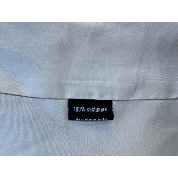 Lan jaenicke Designer Cashmere Coat Sz.1 (0-2) Neutral Taupe Button Closure - Picture 8 of 10